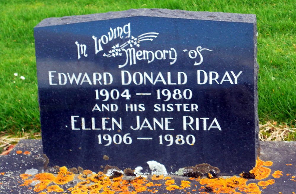 Photo of headstones/Edward Donald Dray d 1980 hdstn Wyndham